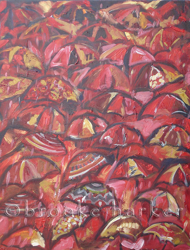 Red Rain | 24″ x 20″ | Oil on Canvas SOLD