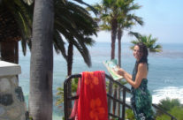 Painting above Heisler Park in Laguna Beach, CA