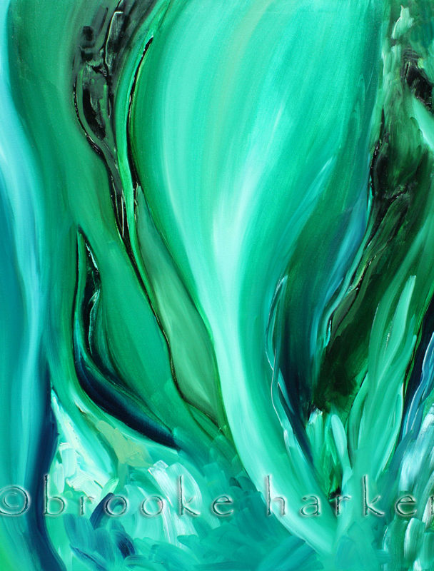 Seaweed Spin | 46″ x 42″ | Oil on Canvas SOLD