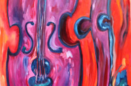 Three Cellos | 61″ x 40″ | Oil on Canvas SOLD