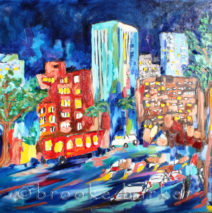 “Olympic City” | 51″ x 59″ | Oil on Canvas | SOLD