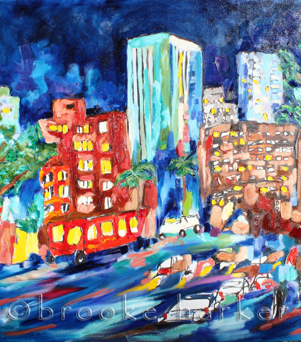 “Olympic City” | 51″ x 59″ | Oil on Canvas | SOLD