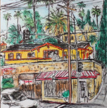 Silverlake 2 | 5″ x 7.75″ | Ink, watercolor & pencil | SOLD