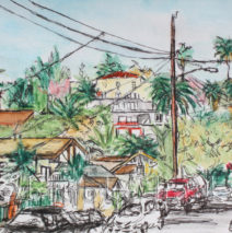 Silverlake 3 | 7.75″ x 5″ | Ink, watercolor & pencil | SOLD