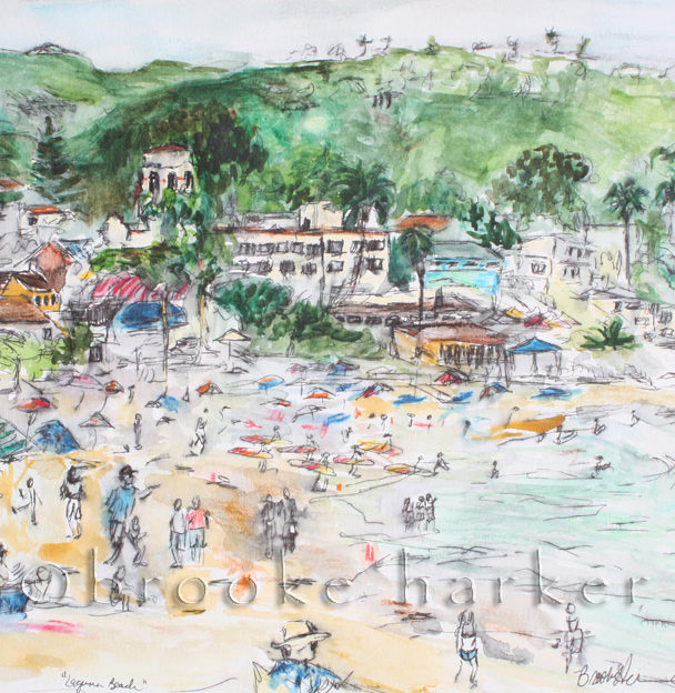 Sue’s Home Hotel Laguna | 9″ x 12″ | Ink, watercolor, pencil | SOLD