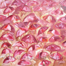 Rose Rain | 24″ x 24″ | Oil on Canvas SOLD