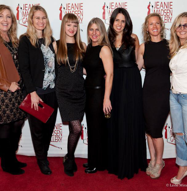 “Women ROCK” artists on the red carpet at Jeanie Madsen Gallery in Santa Monica, CA