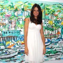 artist Brooke Harker at Malibleu Gallery