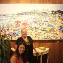 Gallery Owner, Lu Martin with artist Brooke Harker