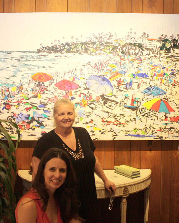 Gallery Owner, Lu Martin with artist Brooke Harker