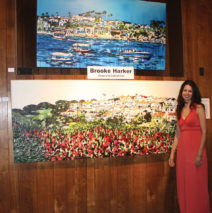 Brooke Harker at the opening of “Energies of the California Coast”