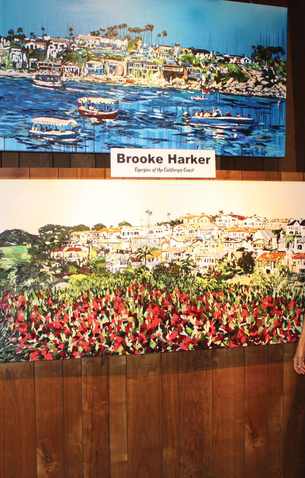 Brooke Harker at the opening of “Energies of the California Coast”