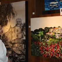 visitor at “Energies of the California Coast”