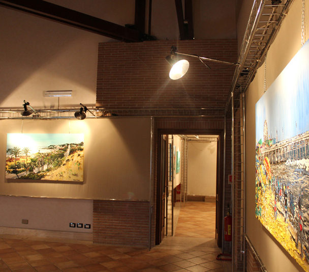 solo exhibit at Villa Comunale di Frosinone in Italy