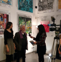 curator Alfio Borghese interviewed about Harker’s art by Extra TV