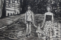 close up of the sisters in Brooke Harker’s “Sisters in Paris”