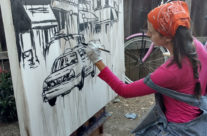 artist Brooke Harker begins “Urban River”