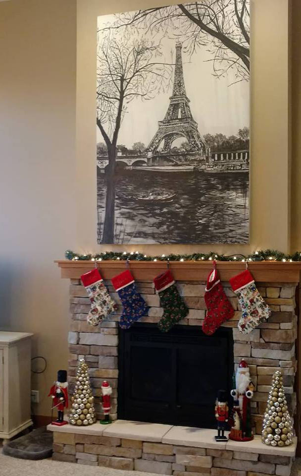 Madame Eiffel à la Seine by Brooke Harker at the Holidays