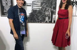 with gallery owner Jason Ostro at Gabba Gallery