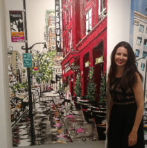 artist Brooke Harker at Gallery 825 with “Hollywood in Stride”