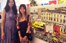 with art collector & “Walking Rome” at GDCA