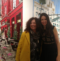 with artist Carla Viparelli at Gallery 825