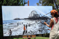 artist Brooke Harker painting “Days Gone By”