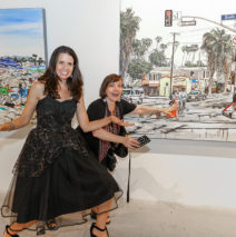 Brooke Harker and Kathy Leonardo of LA Art Party at Castelli Artspace