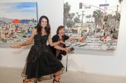 Brooke Harker and Kathy Leonardo of LA Art Party at Castelli Artspace