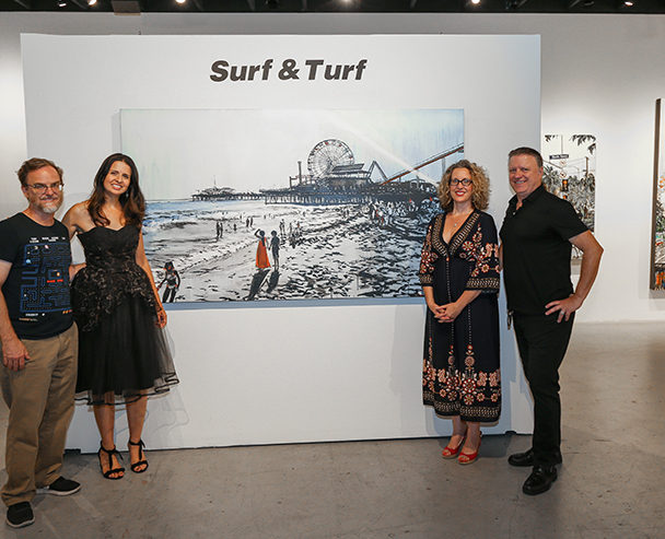 artists at “Surf & Turf” Exhibit at Castelli Artspace