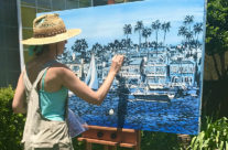 Brooke Harker painting “Towards Open Waters”