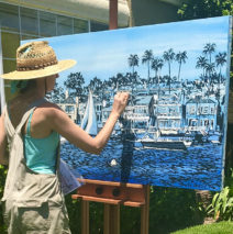 Brooke Harker painting “Towards Open Waters”