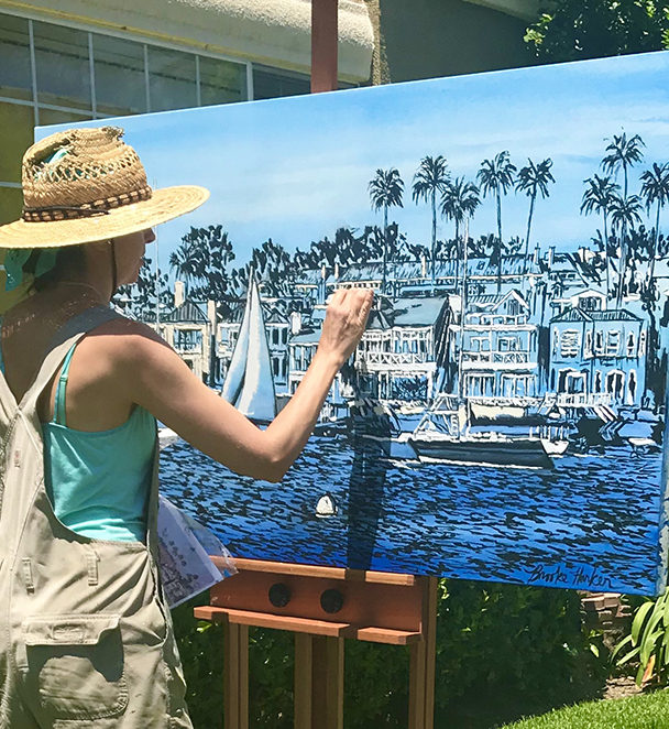 Brooke Harker painting “Towards Open Waters”