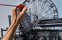 Painting the ferris wheel in “Days Gone By”