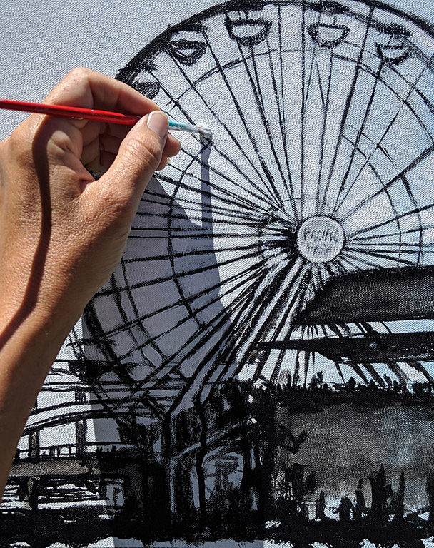 Painting the ferris wheel in “Days Gone By”