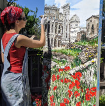 Brooke Harker painting “Spring in Rome”