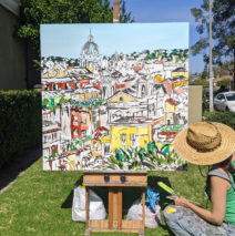 Painting Una Vista di Roma by Brooke Harker