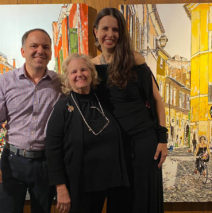 Greg Martin, Lu Martin and Brooke Harker at Lu Martin Galleries