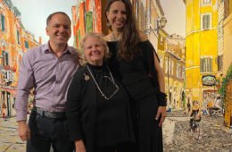 Greg Martin, Lu Martin and Brooke Harker at Lu Martin Galleries