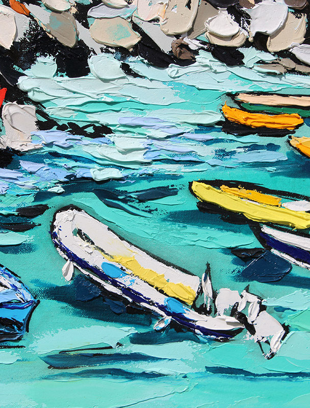 Detail on the boats in “Cliff Notes”