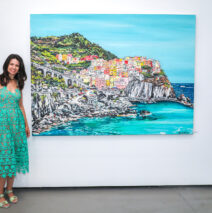 Brooke Harker with “Manarola Memories”